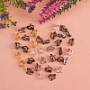 120Pcs 6 Colors Brass Clip-on Earring Findings KK-CJ0001-60-6