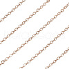 Brass Coated Iron Flat Cable Chains CH-TAC0007-01RG-3