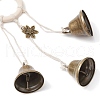 Iron Bell Pendant Decoration HJEW-JM02485-4