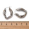 Brass Hoop Earrings EJEW-Q015-12A-P-3