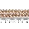 Pearl Luster Plated Electroplate Beads Strands EGLA-H104-08A-PL04-4