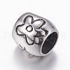 304 Stainless Steel European Beads STAS-P173-089AS-2