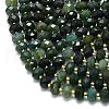 Natural Moss Agate Beads Strands G-P573-A19-01-3