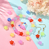 Rubberized Style Frosted Acrylic Beads FACR-CJ0001-16-5