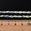 Transparent Electroplate Glass Beads Strands GLAA-K064-05A-01B-4