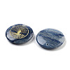Dyed & Heated Natural Blue Aventurine Carved Pendants G-H007-06F-2