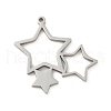 201 Stainless Steel Pendants STAS-R133-01P-06-1