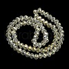 Electroplate Transparent Glass Beads Strands EGLA-A034-T6mm-T16-5