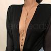 Iron & Black Glass Layered Body Chains for Women WGFBD6B-01-1