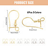 CHGCRAFT 60Pcs 6 Styles 316 Surgical Stainless Steel Earring Findings STAS-CA0002-20-2