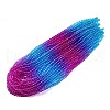 Baking Painted Transparent Glass Beads X-DGLA-M001-8mm-07-1
