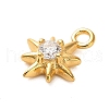 925 Sterling Silver Clear Cubic Zirconia 8-Pointed Star Charms STER-U009-06G-01-2