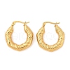 304 Stainless Steel Twist Hoop Earrings EJEW-Q011-02G-2