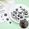 CHGCRAFT 300Pcs 7 Style Luminous Plastic & Resin Wiggle Googly Eyes Cabochons DIY-CA0004-96-3