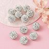 Polymer Clay Rhinestone Beads RB-H284-14MM-001-4