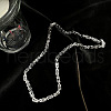 Stainless Steel Byzantine Chains Necklaces & Bracelets Sets for Men WGE5587-03-4