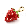 Alloy Enamel Pendants ENAM-A145-01G-2