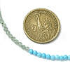 3.5mm Chakra Gemstone Round Beaded Necklaces NJEW-JN05161-3