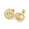 Ion Plating(IP) 304 Stainless Steel Stud Earrings EJEW-A108-09G-2