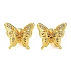 Rack Plating Brass Clear Cubic Zirconia Pendants KK-B078-03G18-1