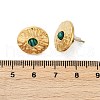 304 Stainless Steel Synthetic Malachite Stud Earrings EJEW-G423-09G-02-5