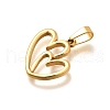 304 Stainless Steel Pendants STAS-B079-02G-04-2