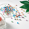 Spritewelry 200Pcs 10 Colors Painted Glass Beads Strands GLAA-SW0001-03-6