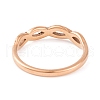 Infinity 304 Stainless Steel with Clear Cubic Zirconia Finger Ring for Women RJEW-C086-02-RG-3
