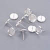 304 Stainless Steel Stud Earring Findings X-STAS-F188-01P-C-2