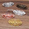 Brass Hair Barrettes Accessories  OHAR-PW0001-200AB-2