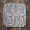 Trapezoid Rectangle Teardrop DIY Pendant Silicone Molds DIY-E072-04F-2