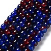 Spray Painted Crackle Glass Beads Strands CCG-Q002-10mm-12-5