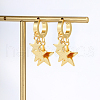 Stylish Stainless Steel Star Pendant Earrings for Women's Daily Casual Accessories. HF2448-4