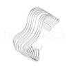 304 Stainless Steel Cuff Bangles for Women BJEW-D306-05P-2