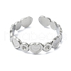 304 Stainless Steel Cuff Rings RJEW-M019-56P-2