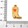 304 Stainless Steel Enamel Pendants STAS-M110-07G-4