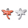 Autumn Theme 201 Stainless Steel Enamel Charms STAS-N088-19K-2