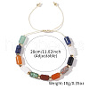 Natural Mixed Gemstone Braided Bead Bracelets for Women Men RS4923-4