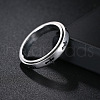 Cross Stainless Steel Rotating Finger Ring PW-WG58926-01-5