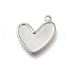 304 Stainless Steel Pendants STAS-C119-14P-1