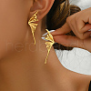 Exaggerated Stainless Steel Stud Earrings for Women OM8651-1-1