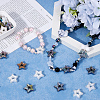 SUNNYCLUE 50Pcs 2 Colors Plating Acrylic Beads MACR-SC0001-59A-4