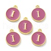 Golden Plated Alloy Enamel Charms ENAM-XCP0001-13I-2