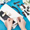 WADORN 6 Sets 3 Colors PU Leather Sew on Purse Locks DIY-WR0003-63-4