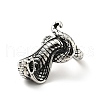 316 Stainless Steel Snake Finger Ring RJEW-C030-05B-AS-3