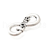 Tibetan Style Alloy Love Infinity Linking Rings PALLOY-D291-22AS-2