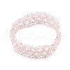 Bling Glass Beaded Stretch Bracelet BJEW-N018-03-08-1