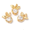 Brass with Cubic Zirconia Pendants KK-M243-24G-3
