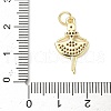 Brass Micro Pave Cubic Zirconia Pendants ZIRC-I356-08G-01-3