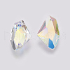 K9 Glass Rhinestone Pendants GLAA-K034-D01-2